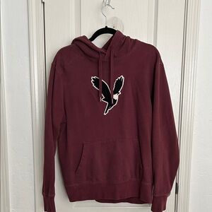 American Eagle Outfitters Burgundy Hoodie